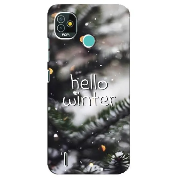Чехол с принтом «Hello winter» для TECNO Pop 5 (BD2p)