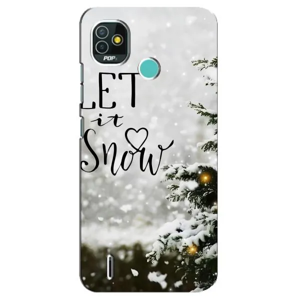 Чехол с принтом «Let it snow» для TECNO Pop 5 (BD2p)