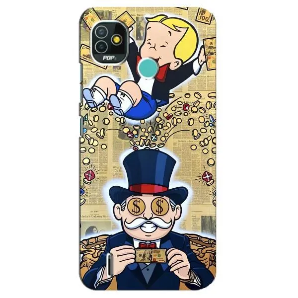 Чехол с принтом «Монополия Мен» для TECNO Pop 5 (BD2p)