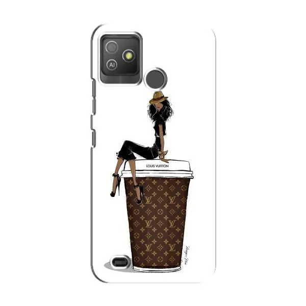 Чехол с принтом «кофе LOUIS VUITTON» для TECNO Pop 5 GO