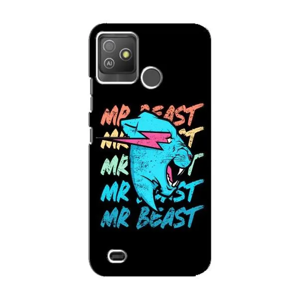 Чехол с принтом «logo Mr beast» для TECNO Pop 5 GO