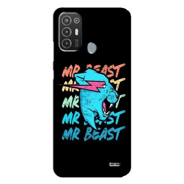 Чохол з принтом «logo Mr beast» для TECNO Pop 6 Pro (BE8)