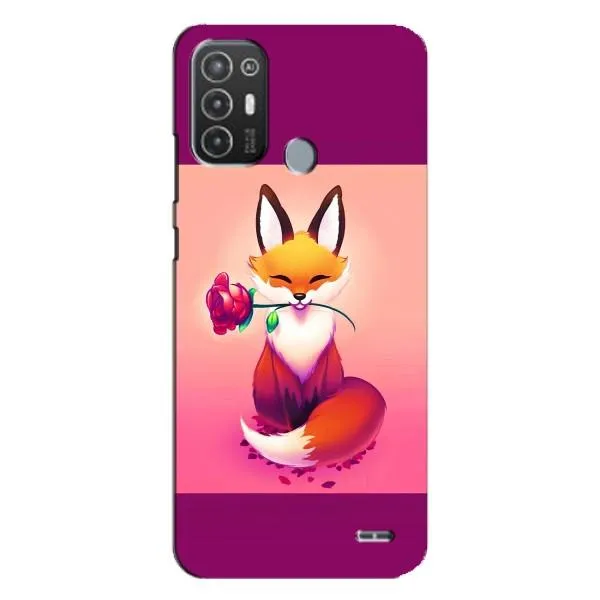 Чехол с принтом «Лисичка с розочкой» для TECNO Pop 6 Pro (BE8) Чехол с принтом «Лисичка с розочкой» для TECNO Pop 6 Pro (BE8)