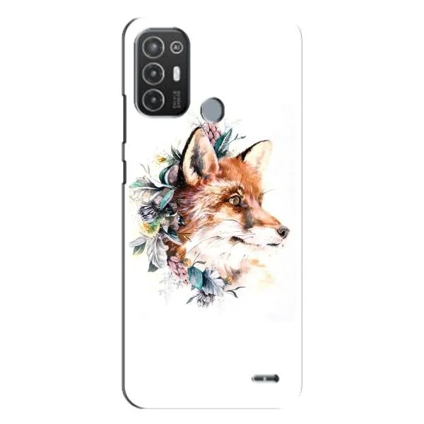 Чехол с принтом «Лисичка в цветочках» для TECNO Pop 6 Pro (BE8) Чехол с принтом «Лисичка в цветочках» для TECNO Pop 6 Pro (BE8)