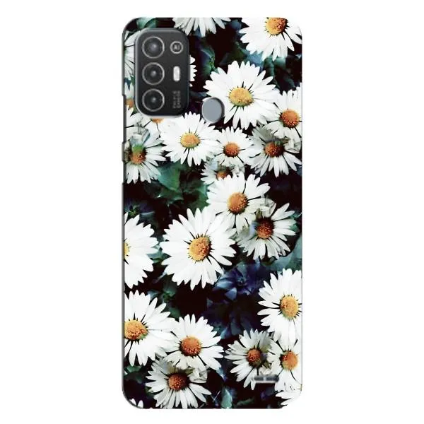 Чохол з принтом «Ромашки» для TECNO Pop 6 Pro (BE8)