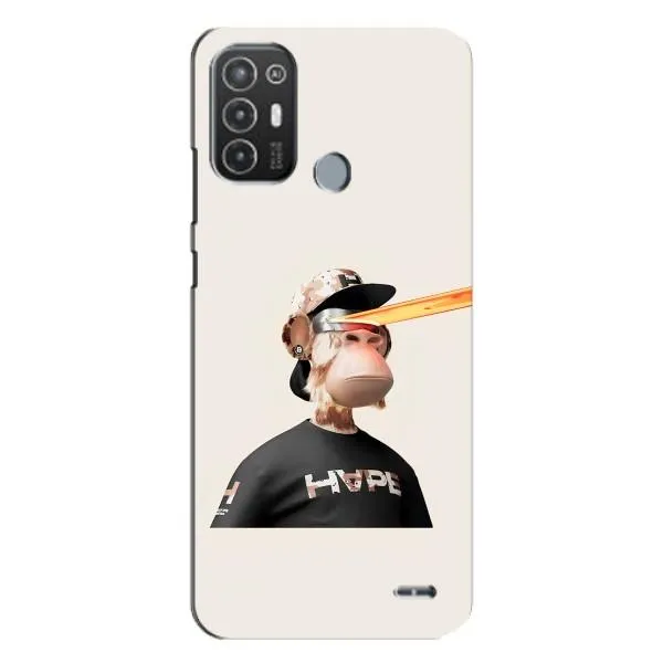 Чехол с принтом «обезьяна NFT в очках» для TECNO Pop 6 Pro (BE8)