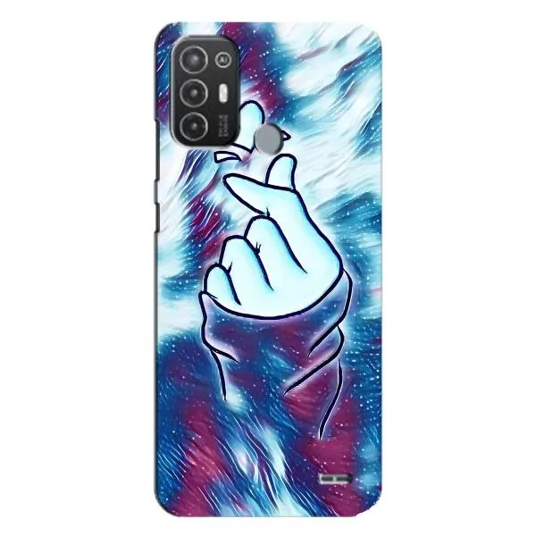 Чехол с принтом «Радужное сердце» для TECNO Pop 6 Pro (BE8)