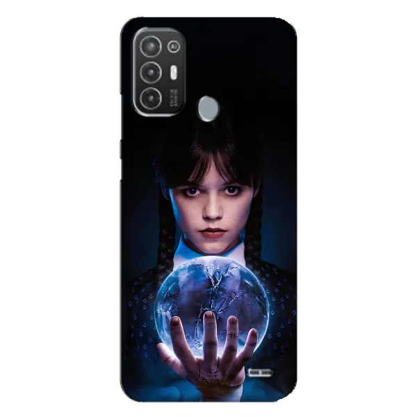 Чехол с принтом «Магическая сфера Уэнздей» для TECNO Pop 6 Pro (BE8)