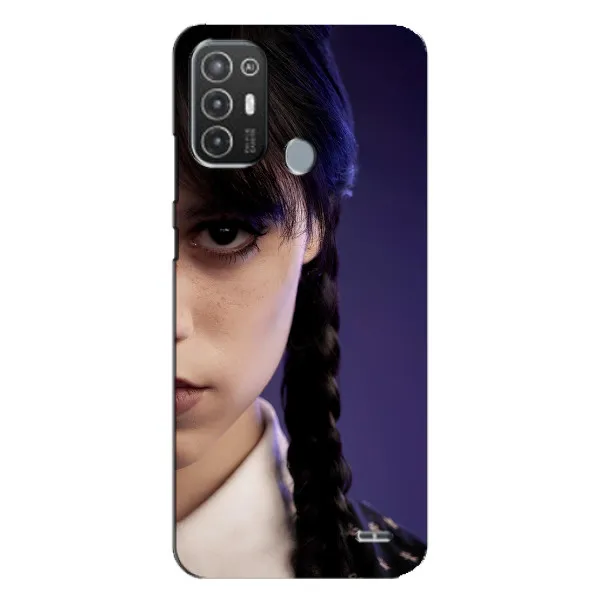 Чехол с принтом «Загадочный взгляд Уэнздей» для TECNO Pop 6 Pro (BE8)