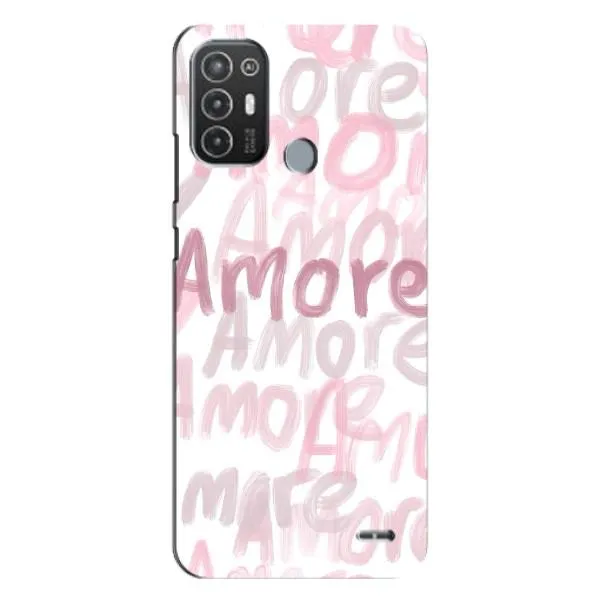 Чехол с принтом «Аморе любовь» для TECNO Pop 6 Pro (BE8)