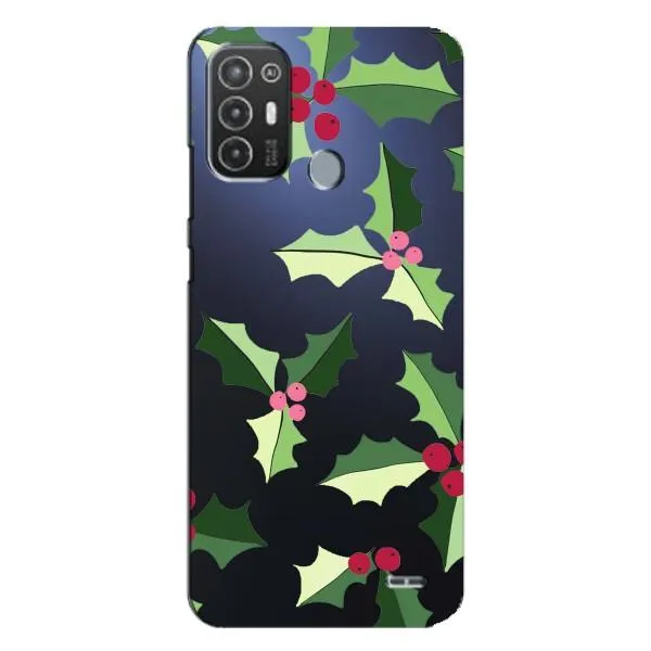 Чехол с принтом «Рождественский фон» для TECNO Pop 6 Pro (BE8)
