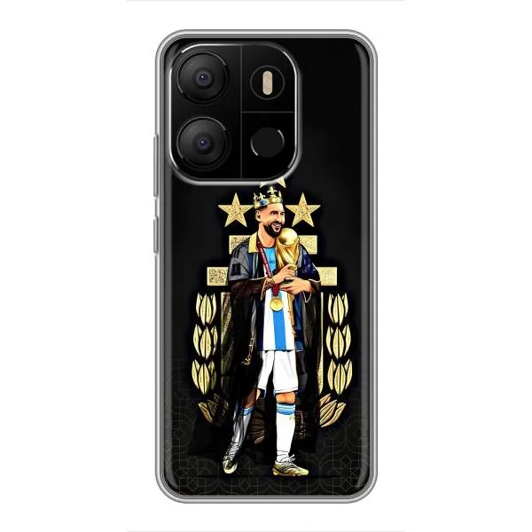 Чехол с принтом «Месси Король» для TECNO Pop 7 Pro