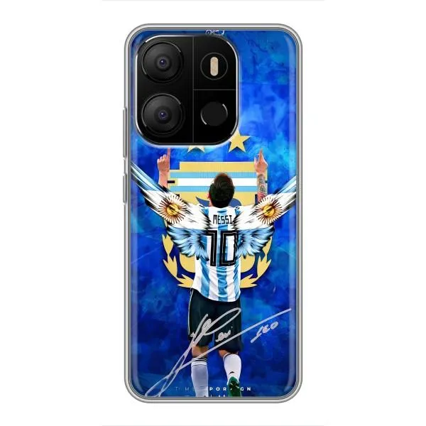 Чехол с принтом «Месси сборная» для TECNO Pop 7 Pro