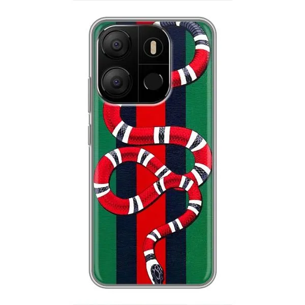 Чехол с принтом «Gucci змия» для TECNO Pop 7 Pro