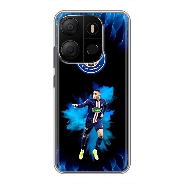 Чехол с принтом «Мбаппе в огне» для TECNO Pop 7 Pro