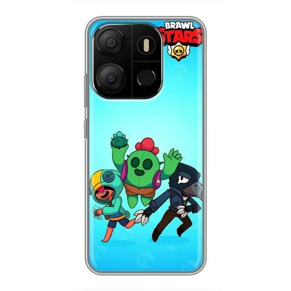 Чохол з принтом «Тріо героїв» для TECNO Pop 7 Pro