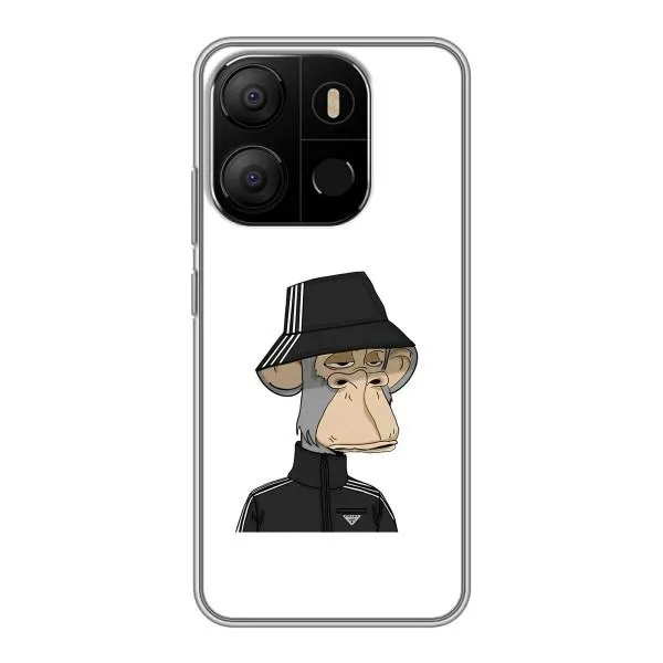Чехол с принтом «обезьяна NFT Adidas» для TECNO Pop 7 Pro