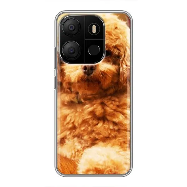 Чехол с принтом «Щенок Бишон» для TECNO Pop 7 Pro