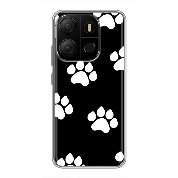 Чехол с принтом «Следы собаки» для TECNO Pop 7 Pro