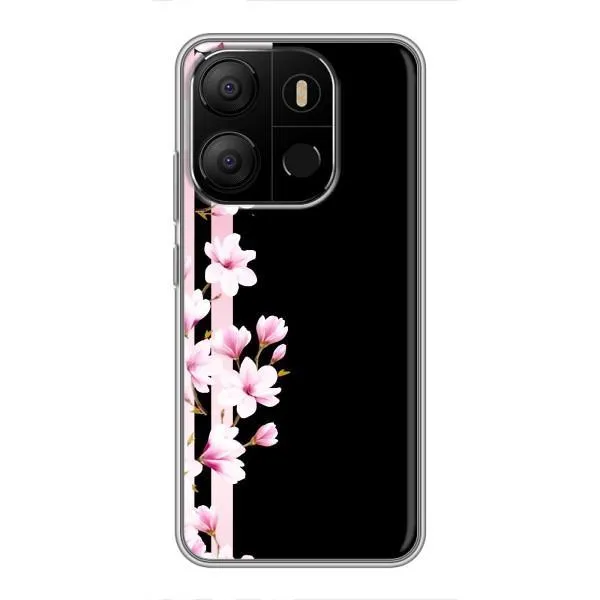 Чехол с принтом «Цветочки» для TECNO Pop 7 Pro