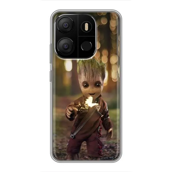 Чохол з принтом «I am Groot» для TECNO Pop 7 Pro