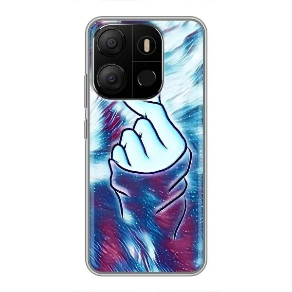 Чохол з принтом «Радужне серце» для TECNO Pop 7 Pro