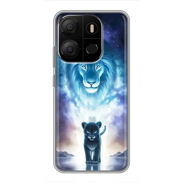 Чехол с принтом «Маленький лев» для TECNO Pop 7 Pro