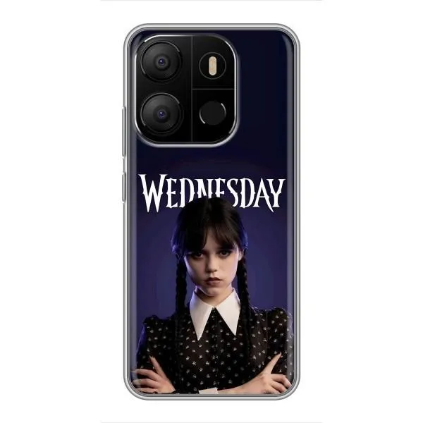 Чехол с принтом «Wednesday» для TECNO Pop 7 Pro