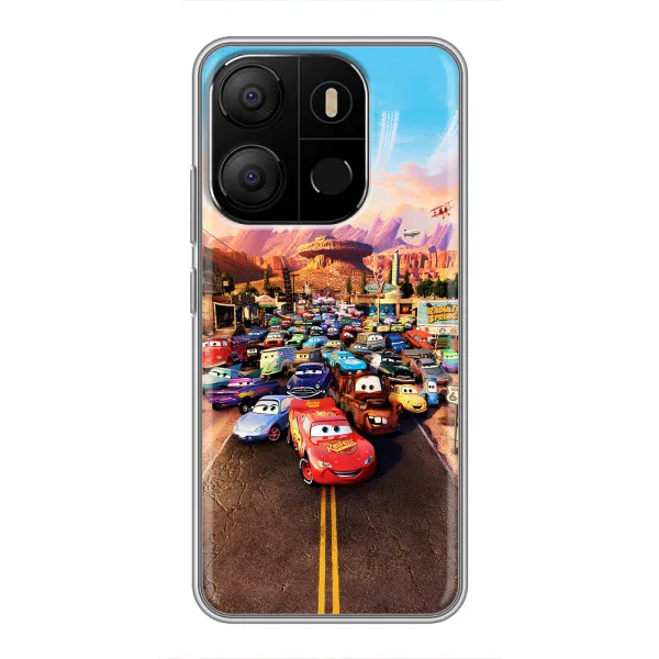 Чехол с принтом «Тачки на трассе» для TECNO Pop 7 Pro Чехол с принтом «Тачки на трассе» для TECNO Pop 7 Pro