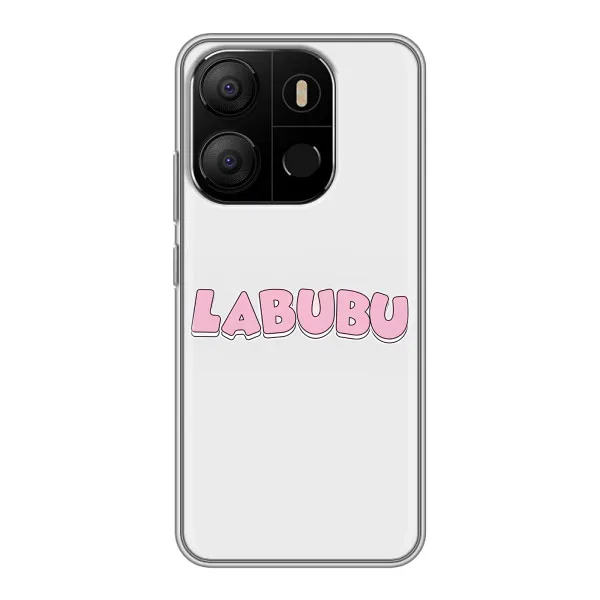 Чохол з принтом «Лого Лабубу» для TECNO Pop 7 Pro