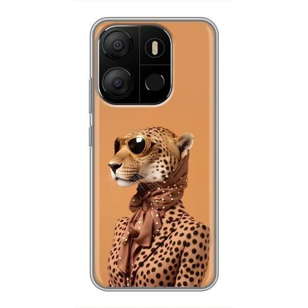 Чехол с принтом «Стильный леопард» для TECNO Pop 7 Pro