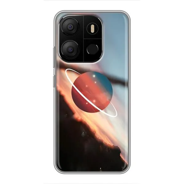 Чехол с принтом «Сатурн» для TECNO Pop 7 Pro