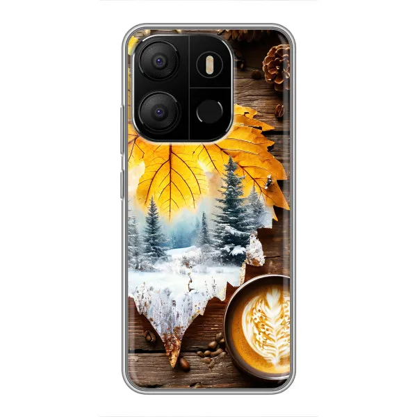 Чехол с принтом «Осенне-зимний кофе» для TECNO Pop 7 Pro Чехол с принтом «Осенне-зимний кофе» для TECNO Pop 7 Pro