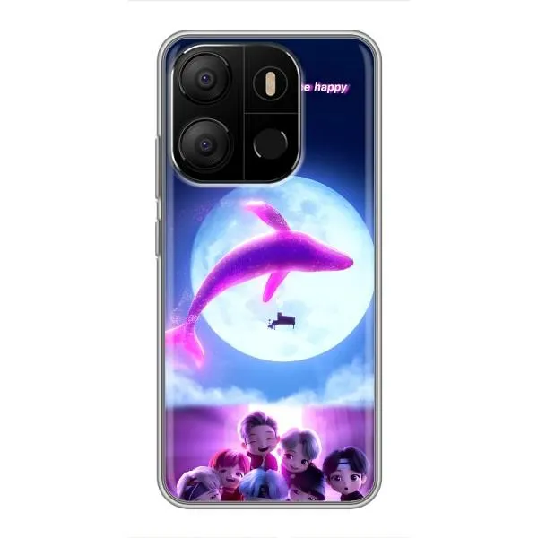 Чохол з принтом «КИТ BTS» для TECNO Pop 7