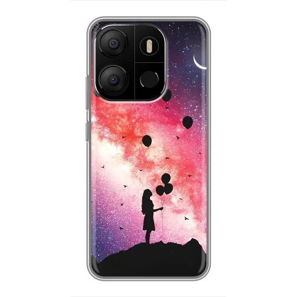 Чехол с принтом «С шариками» для TECNO Pop 7