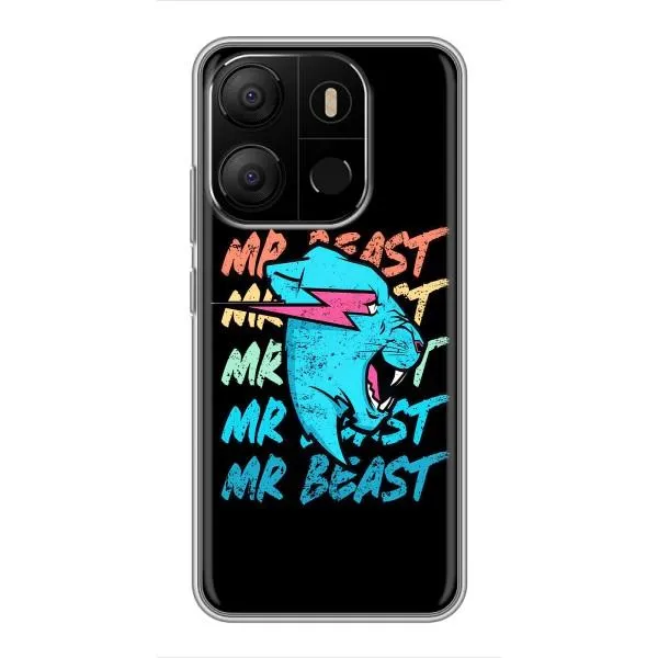 Чехол с принтом «logo Mr beast» для TECNO Pop 7