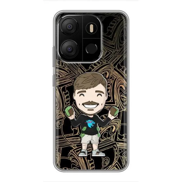 Чехол с принтом «Mister Beast» для TECNO Pop 7