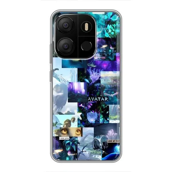 Чехол с принтом «коллаж Аватар» для TECNO Pop 7