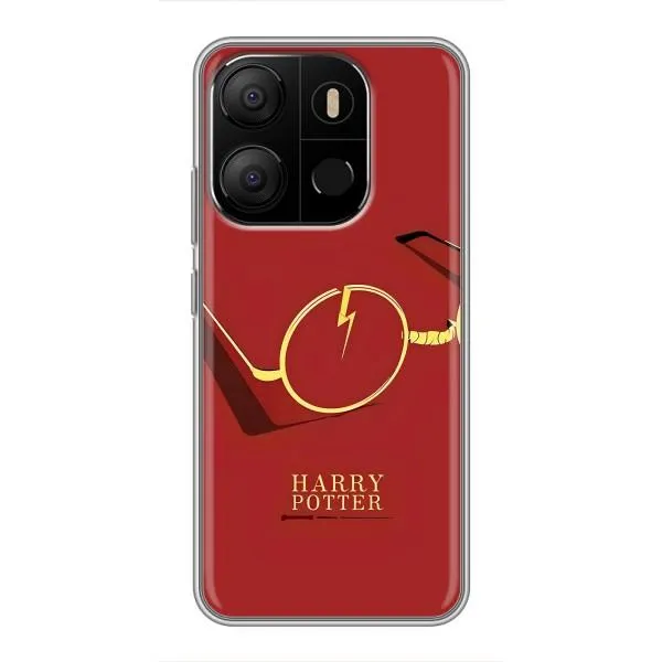 Чехол с принтом «очки Гарри» для TECNO Pop 7