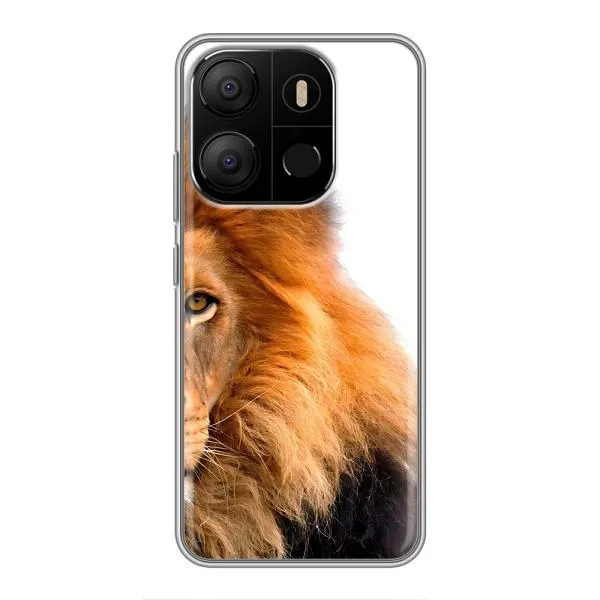 Чехол с принтом «Лев грива» для TECNO Pop 7