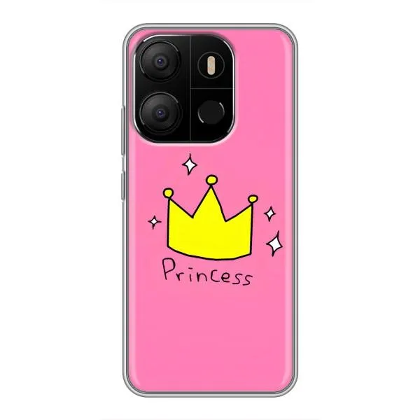 Чехол с принтом «Princess» для TECNO Pop 7