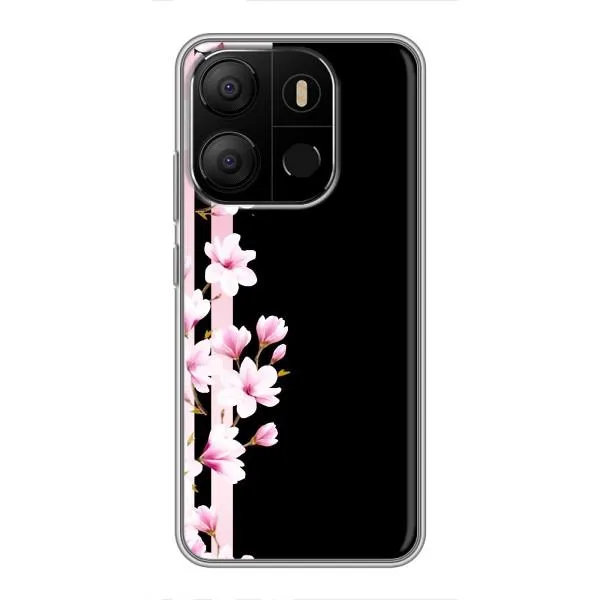 Чехол с принтом «Цветочки» для TECNO Pop 7