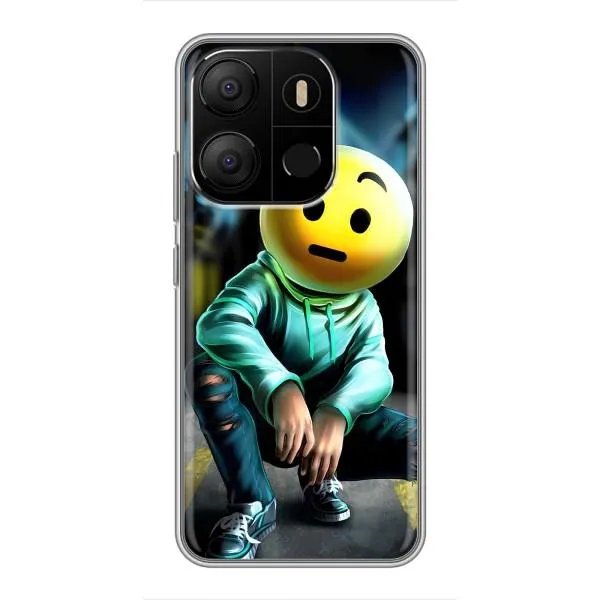 Чохол з принтом «Хлопець смайл» для TECNO Pop 7