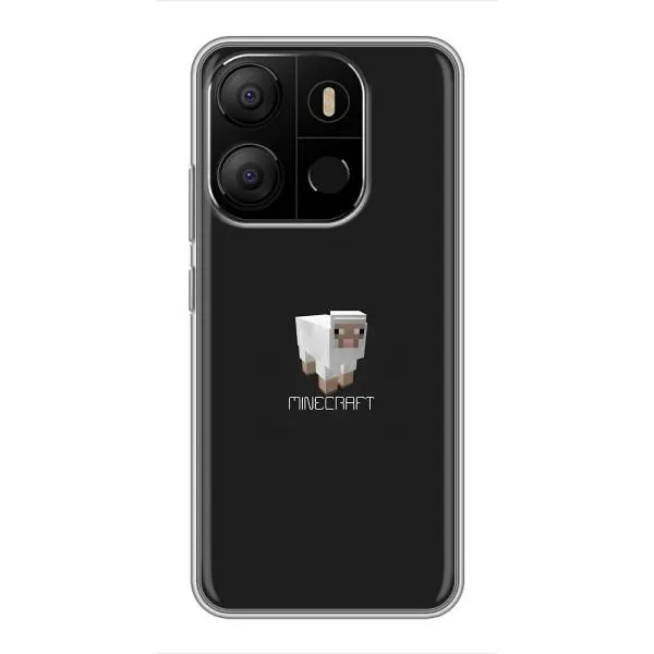 Чехол с принтом «Овечка Майнкрафт» для TECNO Pop 7 Чехол с принтом «Овечка Майнкрафт» для TECNO Pop 7
