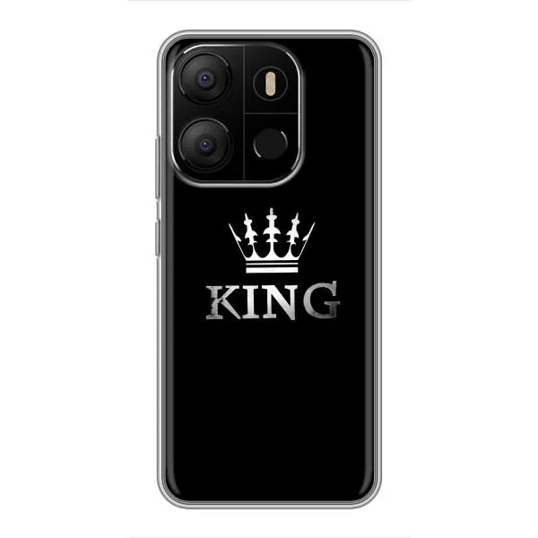 Чехол с принтом «KING» для TECNO Pop 7
