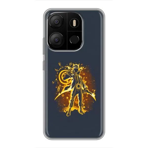 Чехол с принтом «золотой Наруто» для TECNO Pop 7