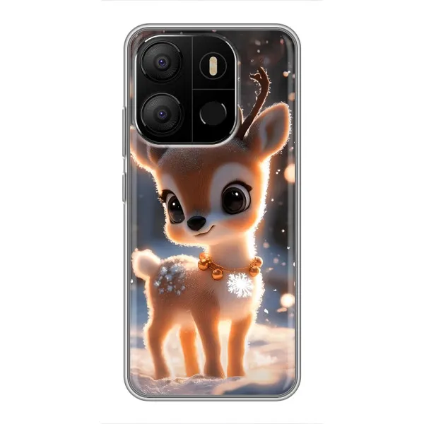 Чохол з принтом «Оленятко» для TECNO Pop 7