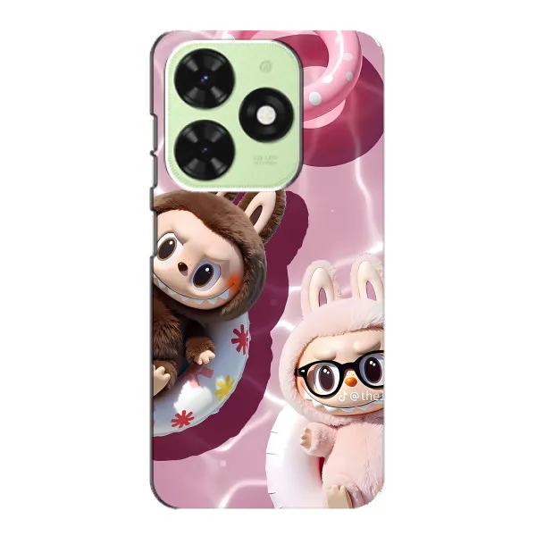 Чехол с принтом «Игрушка Лабубу» для TECNO Pop 8