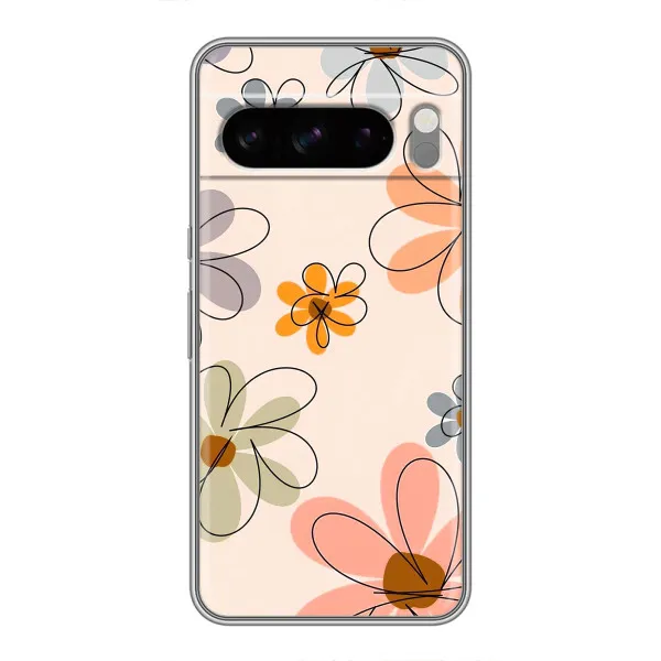 Чехол с принтом «Разноцветные цветы» для TECNO Pop X