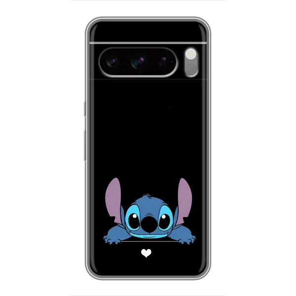 Чехол с принтом «Стич на черном» для TECNO Pop X